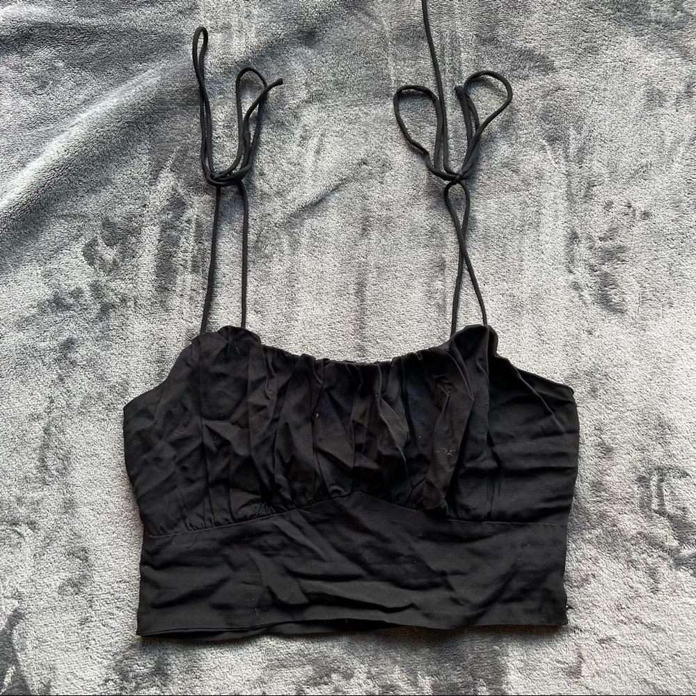 showpo black blouse tank NWOT